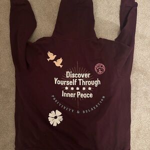 Discover Yourself Maroon Hoodie